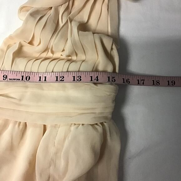 LULU'S sz L Heavenly Hues VNeck Blush Maxi Goddess Bridal Gown Dress NEW B72 - Picture 5 of 7